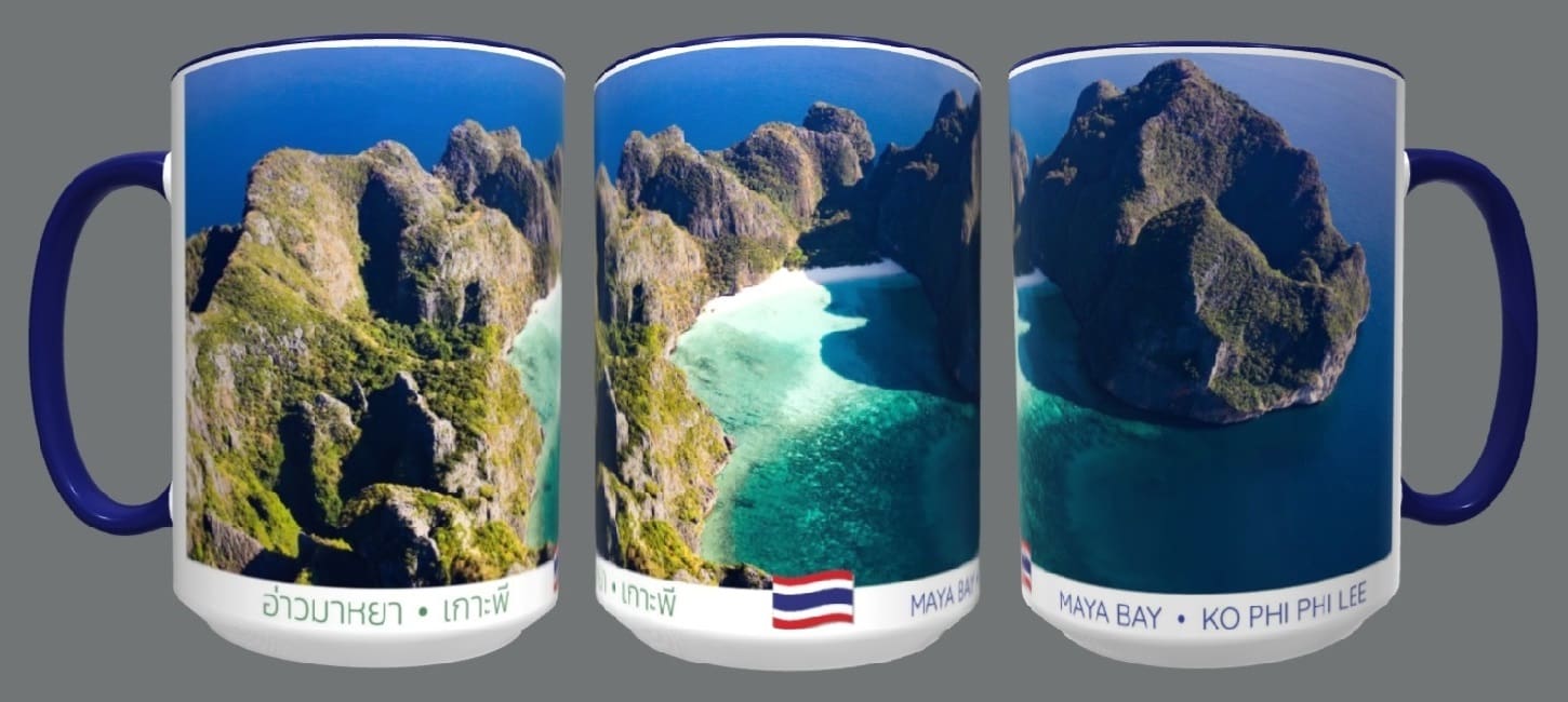 Maya Bay, Ko Phi Phi Lee mug.