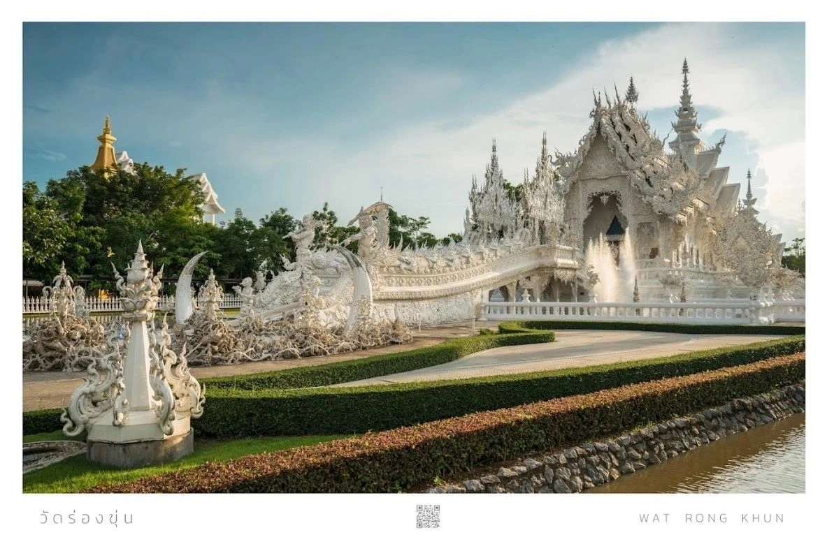 Wat Rong Khun, white temple, Thailand.