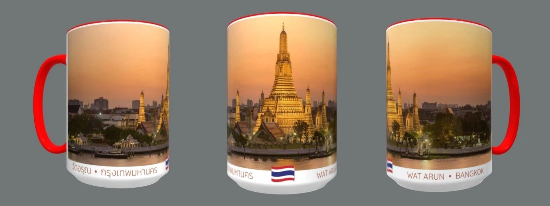 Wat Arun Temple, Bangkok sunset mug.
